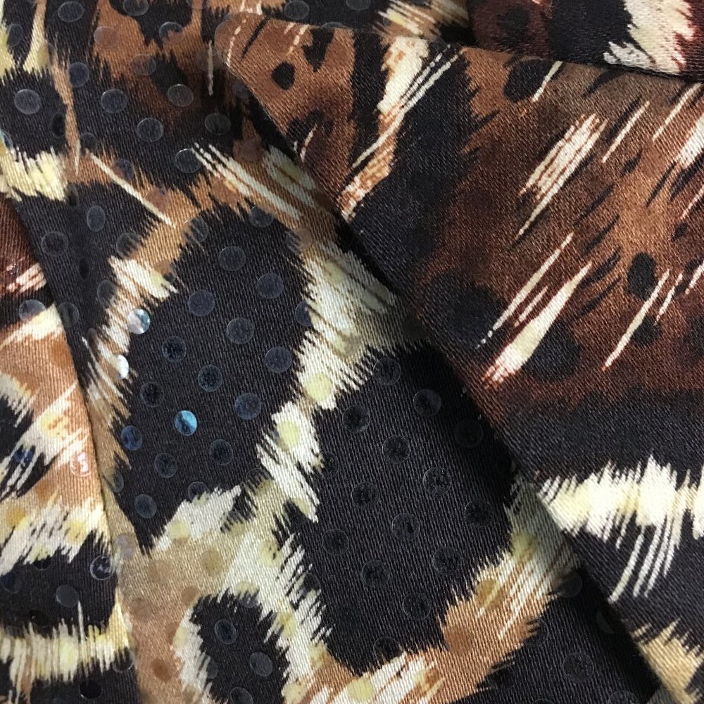 Vintage Leopard Print Cache Blazer Jacket Clear C… - image 5